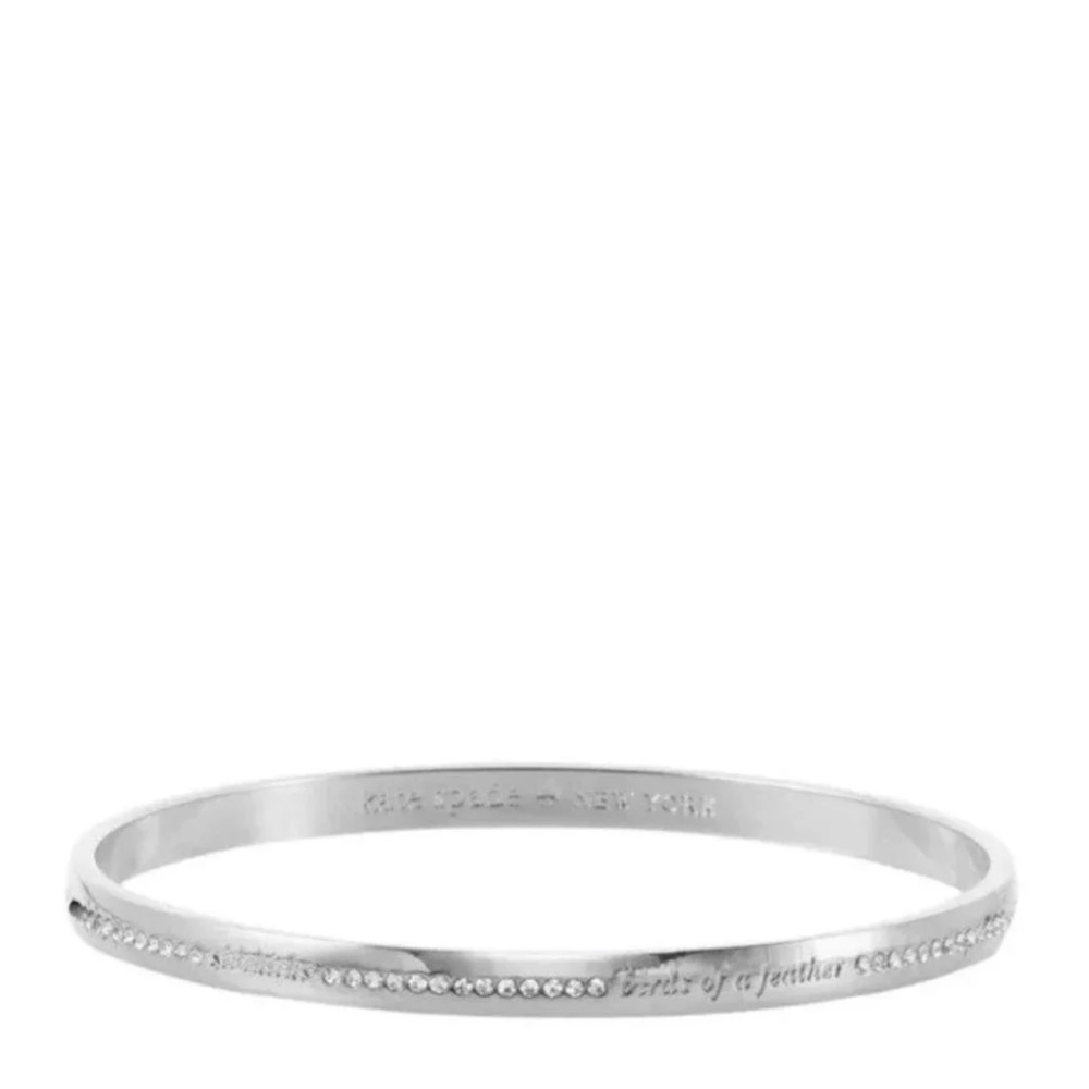 Kate Spade idiom  ‘BEST FRIEND EVER’ Idiom Bangle Bracelet in Silver Bridesmaid
